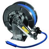 WIde hose reel in stainless steel up to 3/8" and up to 20 m length