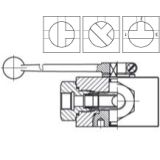 3-way ball valve, T-drilled, G-threaded, female