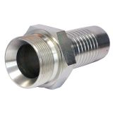 Swaged fitting G-threaded straight male 60° cone. Stainless steel