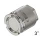 Non-drip petrol truck fitting - Tank unit, G-thread, Stainless steel