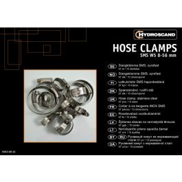 Assortment box hose clamps SMS stainless